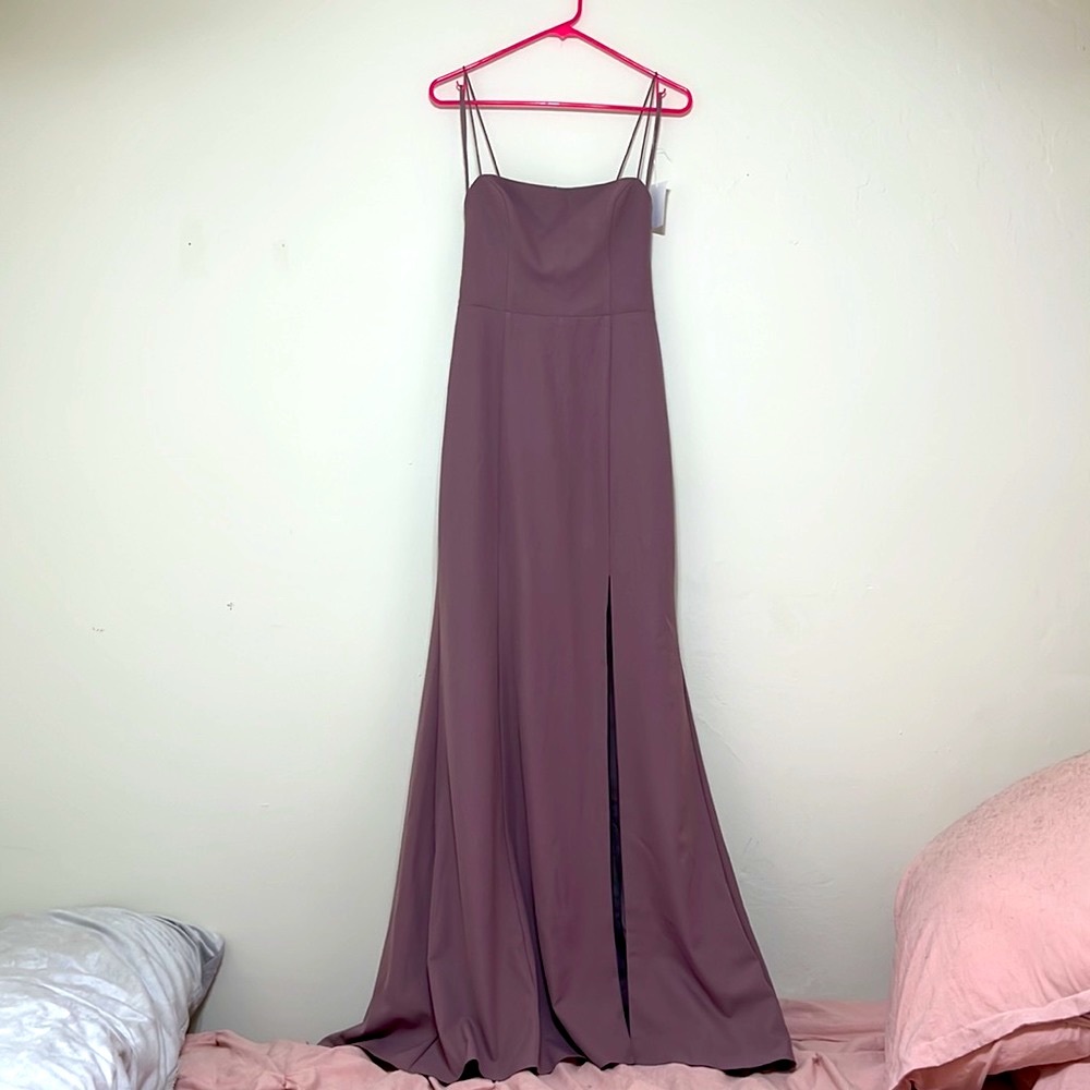 Amsale Bridesmaid Dress, Mauve Size 4